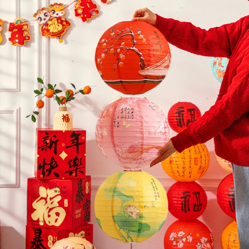 Paper Lantern Hanging Decorations Mid- Autumn Festival