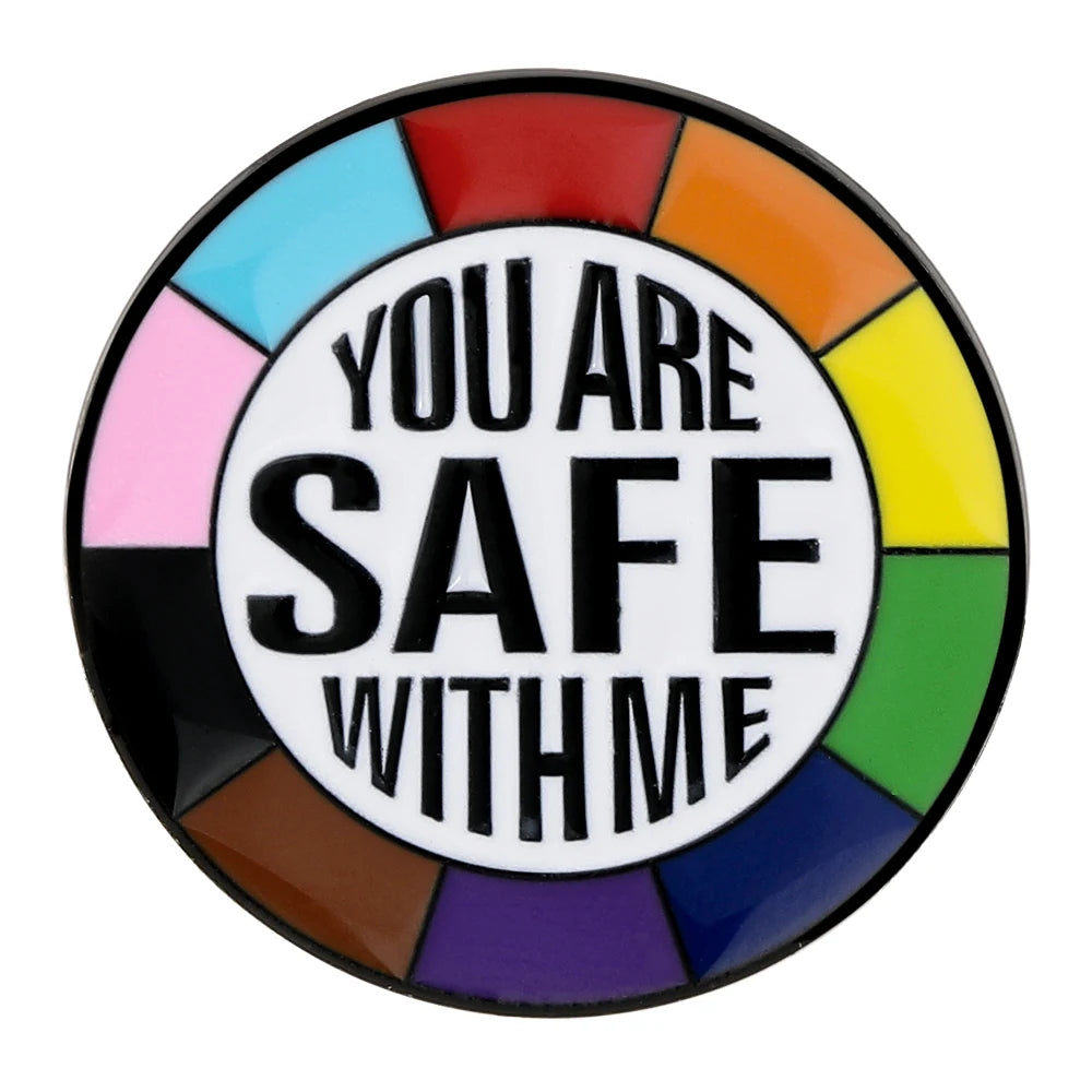 Rainbow Theme Design Love Enamel Brooches Pride To LGBTQ