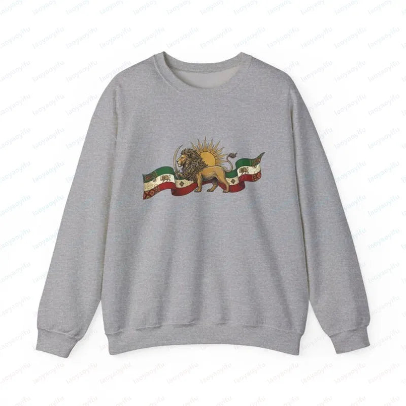 Lion and Sun Iran Design Sweatshirt