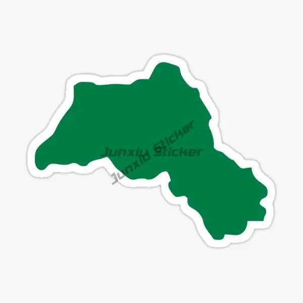 Kurdistan Flag Map Emblem Stickers