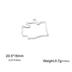 My Shape United States Map Pendent for Bracelet Necklace