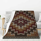 Native American Navajo Boho Aztec Pattern Blanket