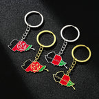 Afghanistan Map Flag Key Chain