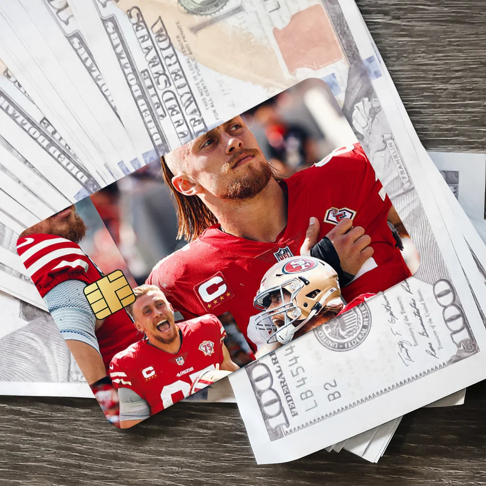 San Francisco 4-49ers NFLS Anti-Scratch Card Sticker