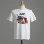 D Day Heroes T Shirt American Flag WW2 Tshirt