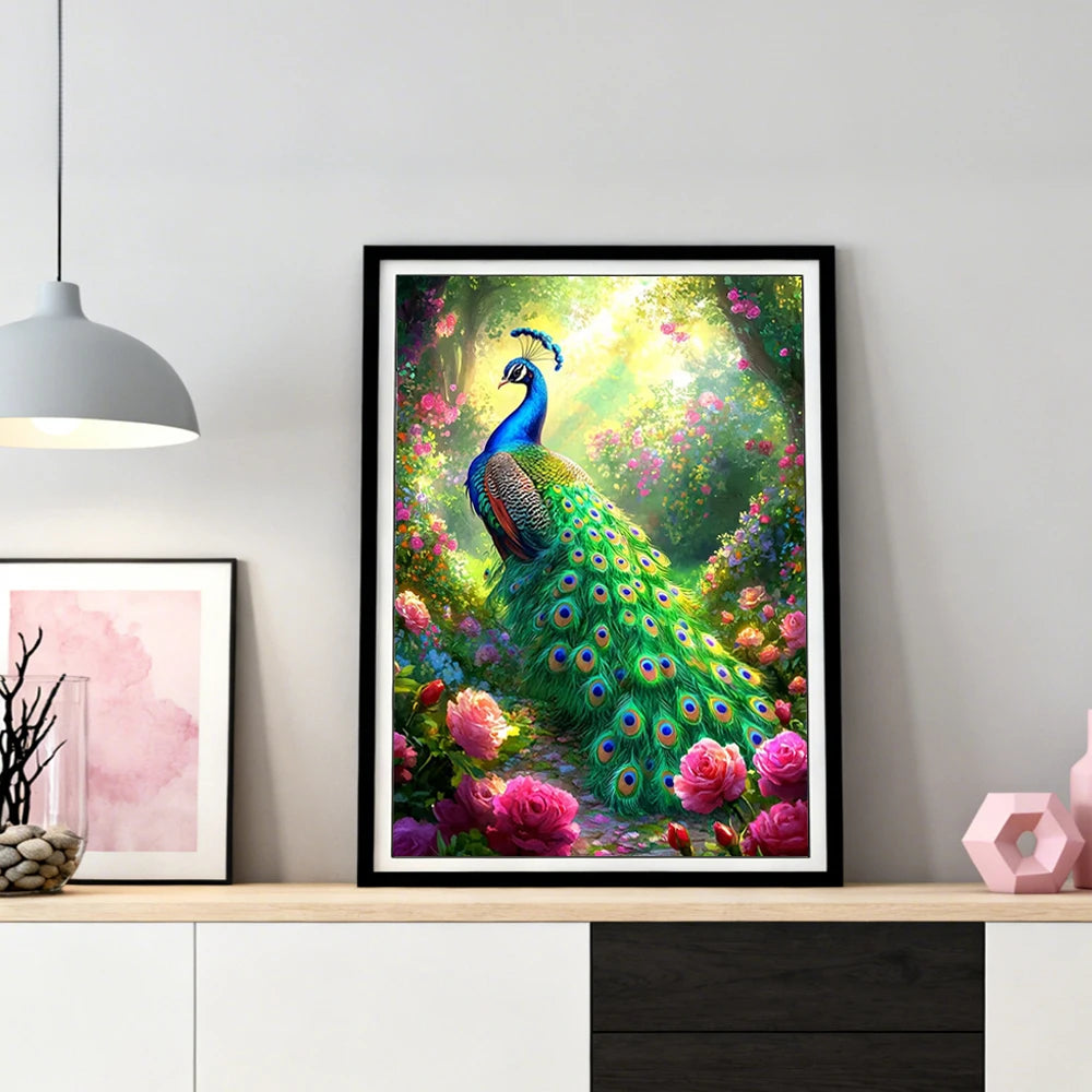 Diamond Painting Peacock Art Kit