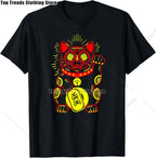 Cute Sugar Skull Cat Dia De Los Muertos Day of The Dead T-Shirt Mexican