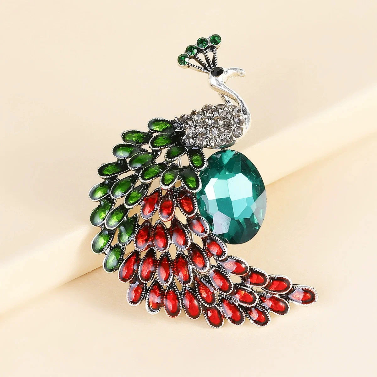 Personalized Peacock Brooch Beautiful and Elegant Pin