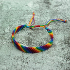 Trendy LGBTQ Braided Rope Bracelet