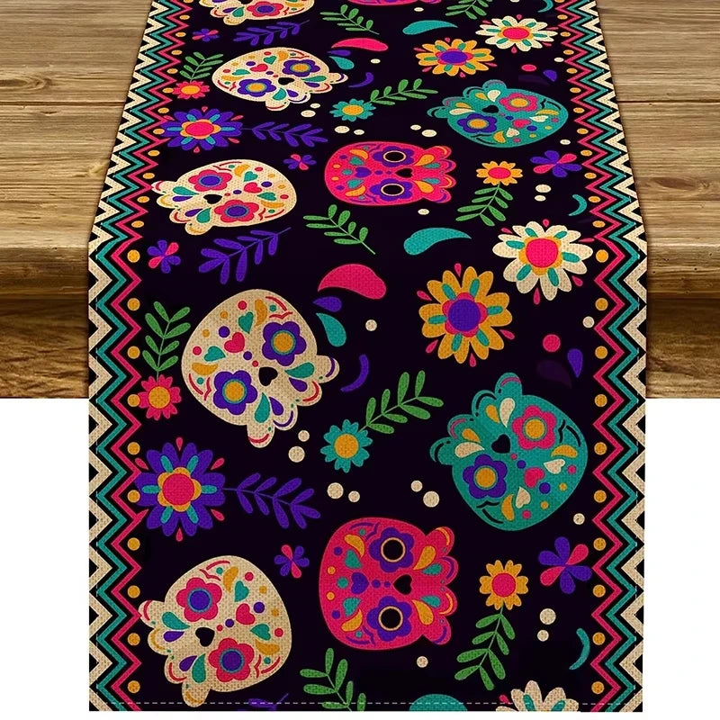 Mexican Day of The Dead Table Tablecloth