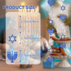 Hanukkah Decorations, Blue Glitter Hanging Banner Hanukkah Party