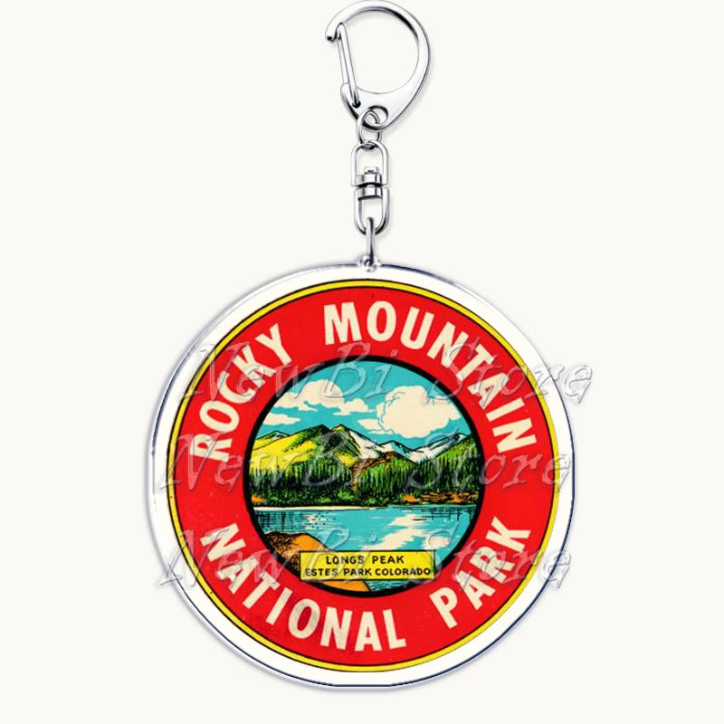 US Travel Keychain