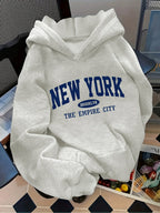 Letter Pattern Hoodie NEW YORK