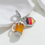 German Beer Flag Pendant Fit Bracelet