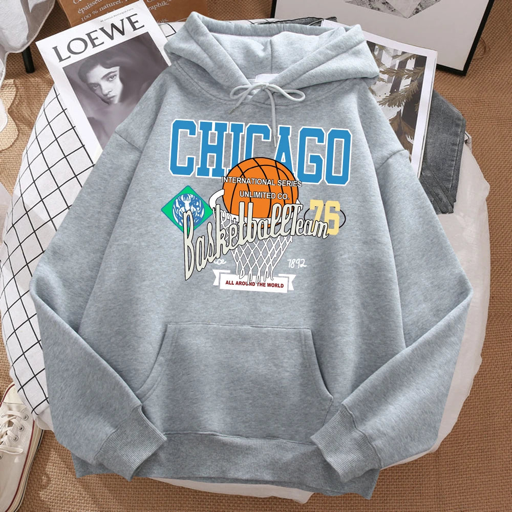 Chicago Basketball Team 76 All Around The World Hoody