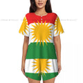 Two piece women's pajama Flag Of Kurdistan