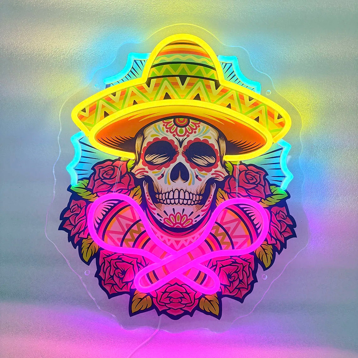 Mex Skull Neon