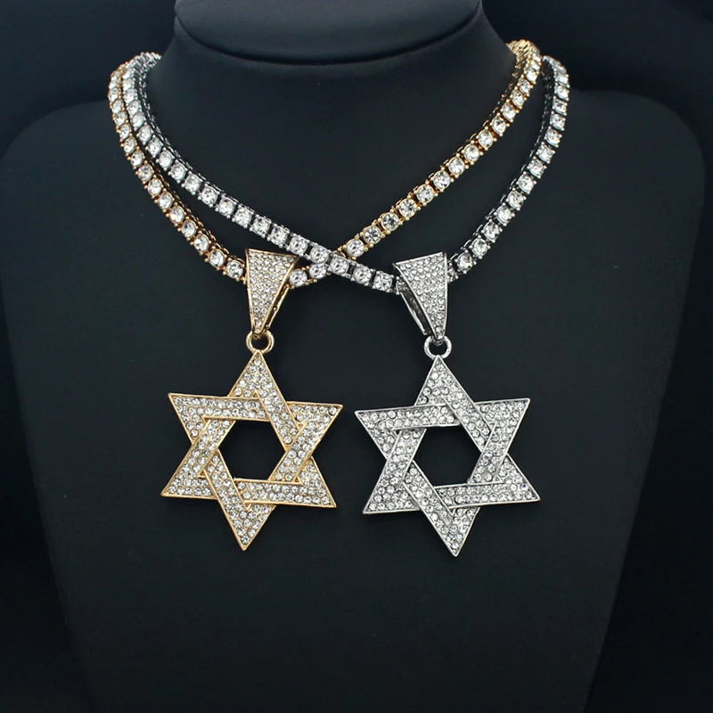 Fashion Star of David Pendant Necklace