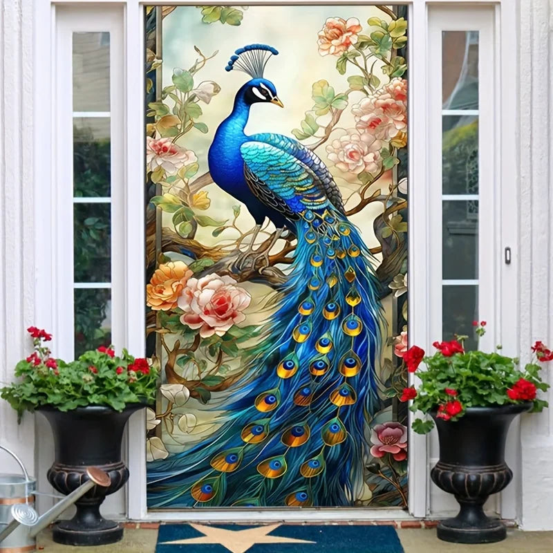 Peacock door cover signs Background0