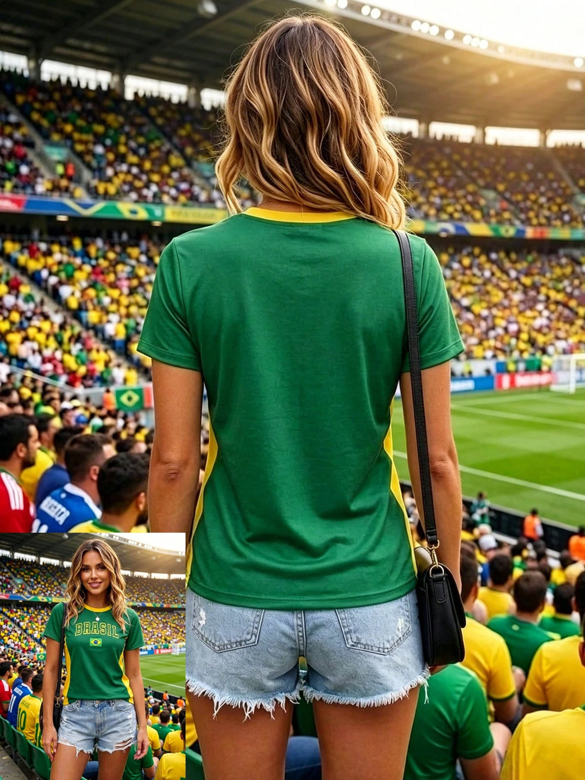 Brazil Style Football Jersey Unisex Top