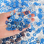 Hanukkah Party Blue Silver Star Festival Home Table Decoration