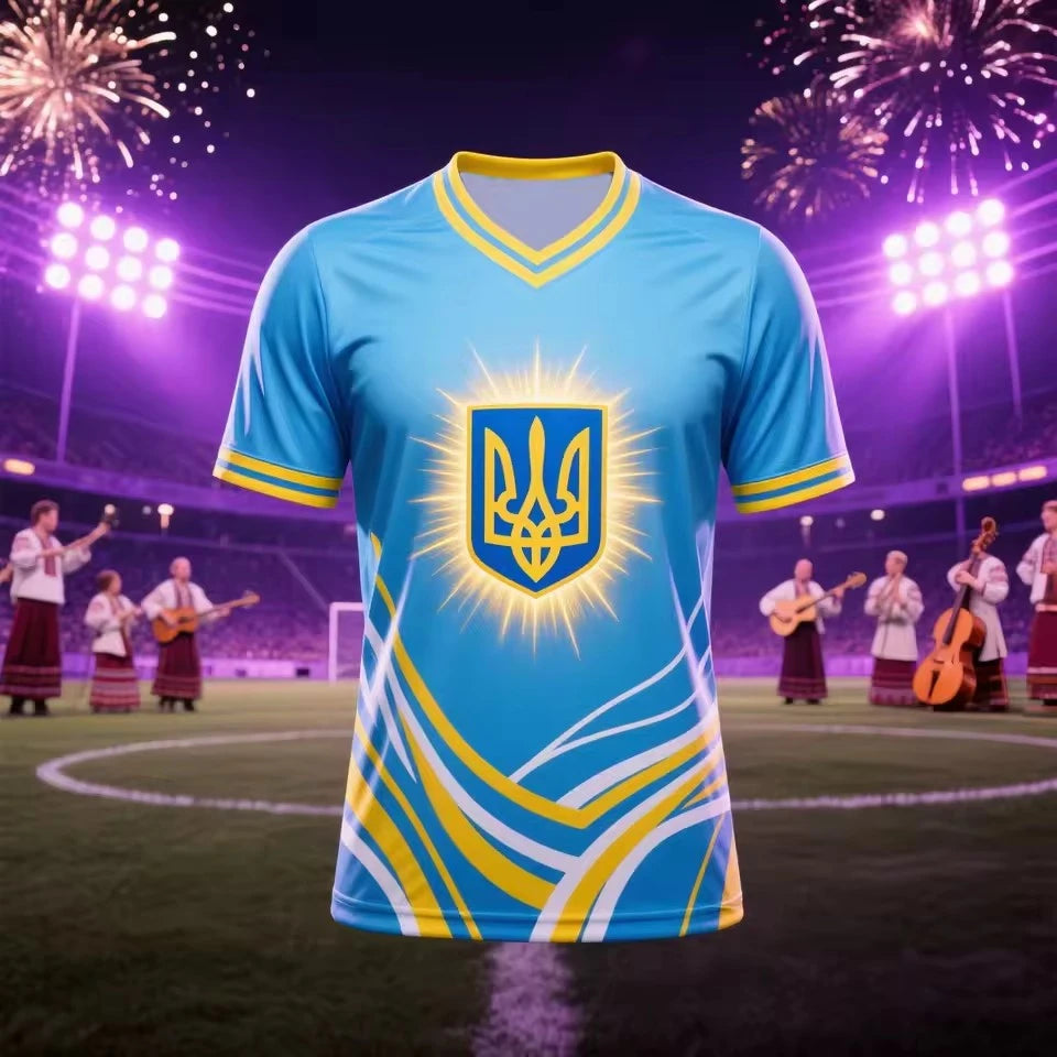 Ukraine Football Jersey T Shirt