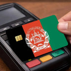 Afghanistan Flag Credit Skin Cover Card Stickers