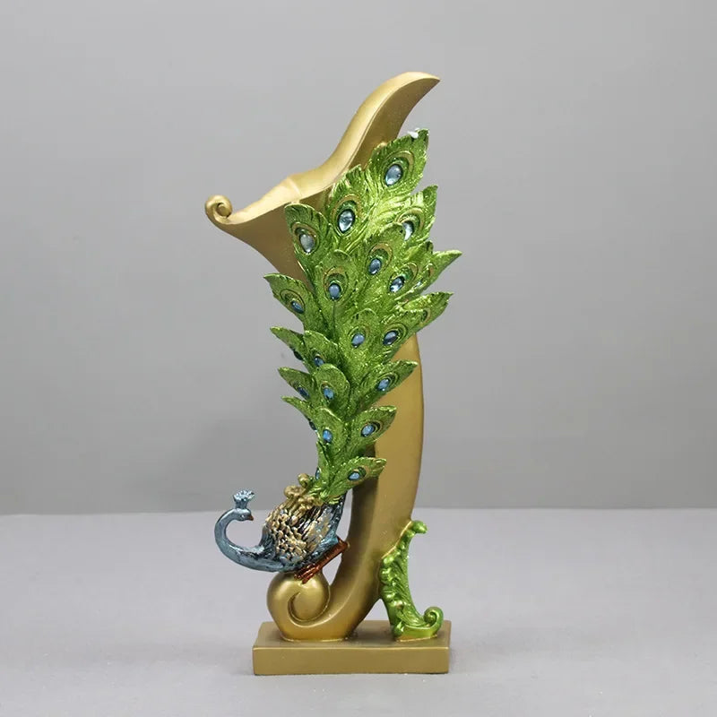 Statues Peacock Home Decoration