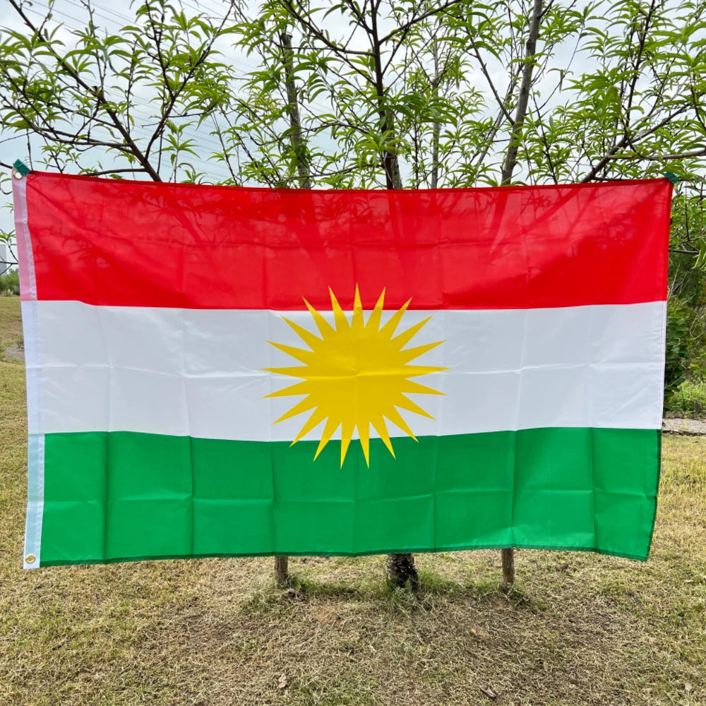 90*150cm Kurdistan Flag Hanging Polyester