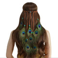 Handmade Ethnic Peacock Feather Hairband -Yazidis Collection