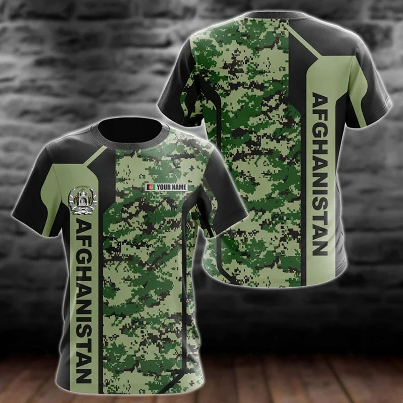 Afghanistan Flag Graphic T-shirts 3D Printed Clothes Custom