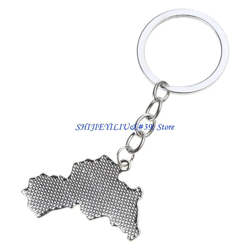Kurdistan Country Map Flag necklace or keychain