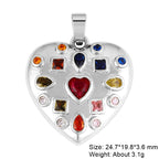 Gold Plated Handmade Colorful Star Of David Charms