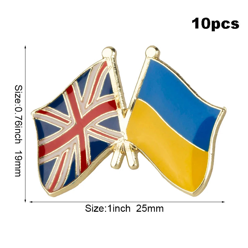 10pc Ukraine Friendship Badge International Collections