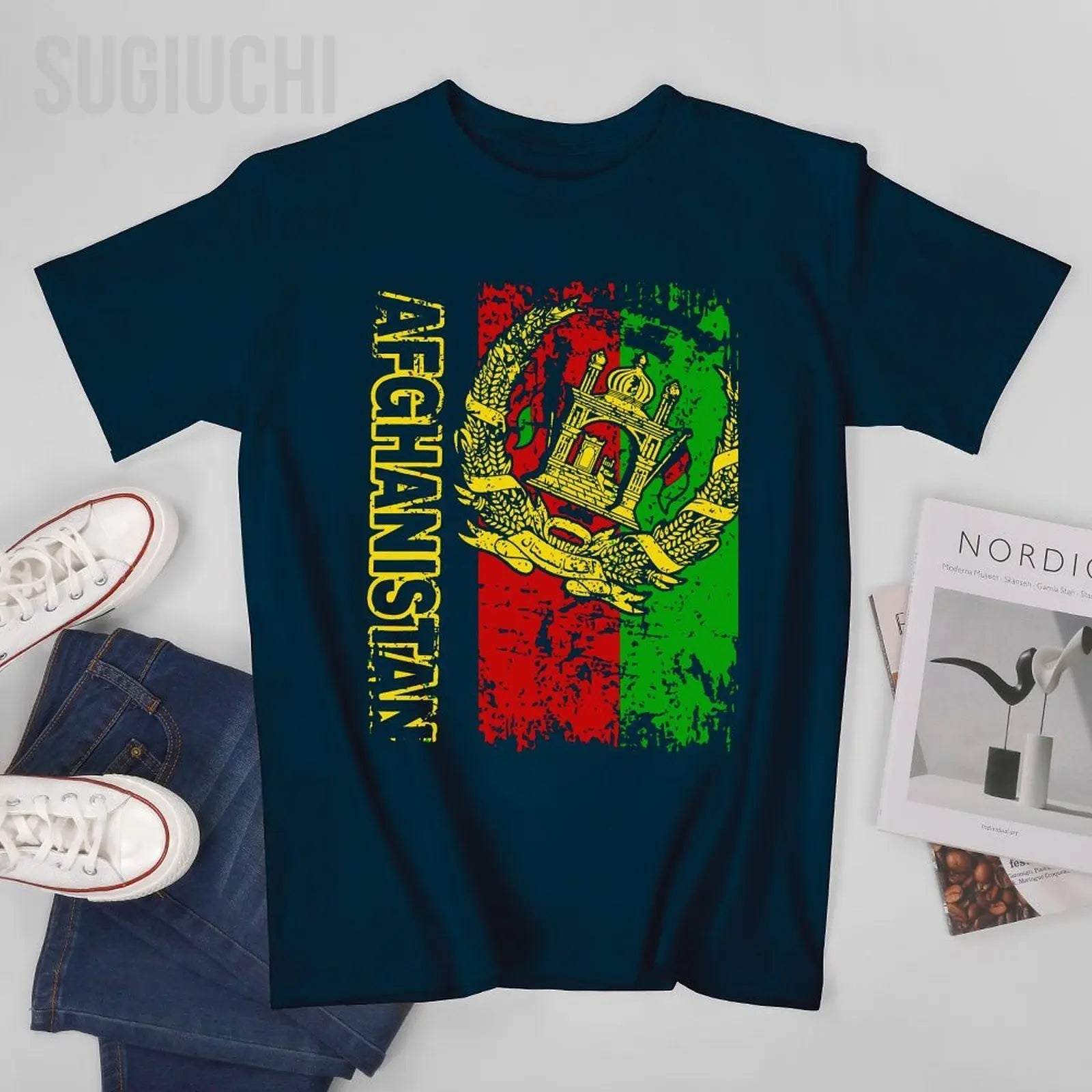 AFGHAN FLAG  Vintage T-shirt