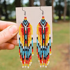 Handmade Colorful Bead Necklace Earrings