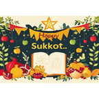 Jewish Collection Festival Rosh Hashanah Hanukkah Party Photo Backdrop
