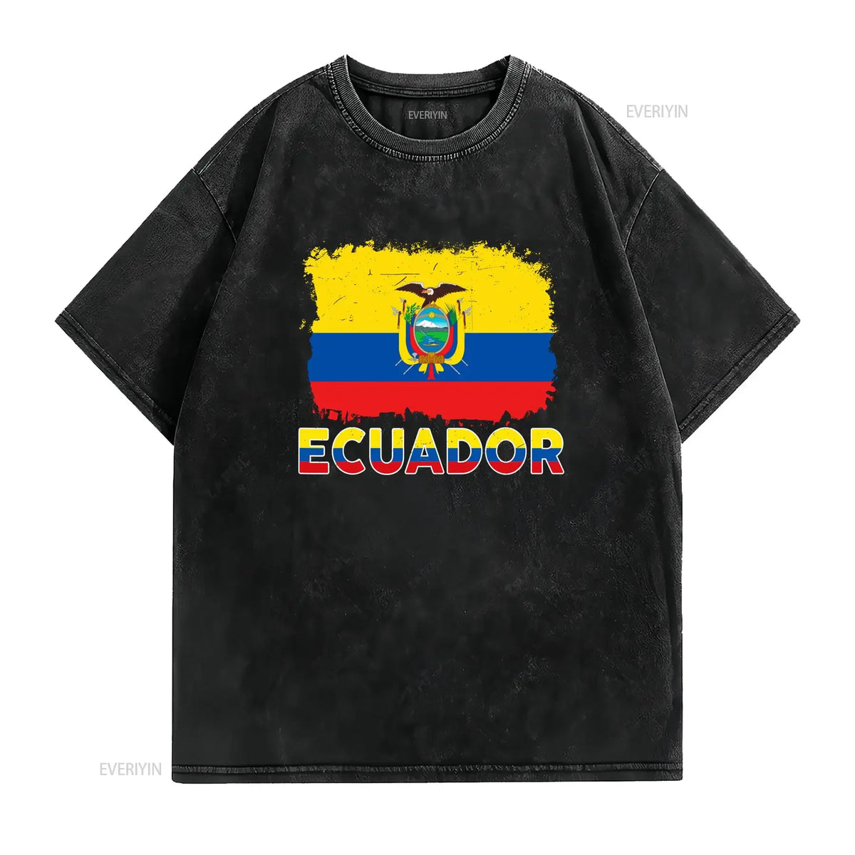 Ecuador Flag Hispanic Heritage Men Boy Women T Shirt vintage