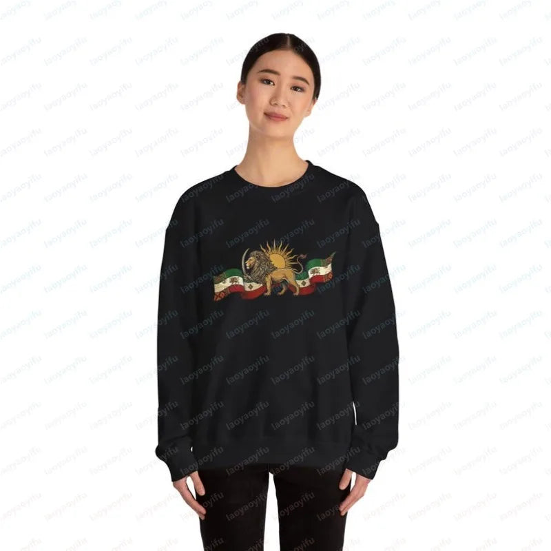 Lion and Sun Iran Design Sweatshirt