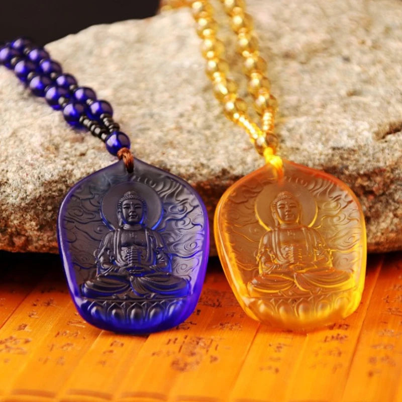 Handmade Necklace Nepal Buddhist Mala Stone Beads
