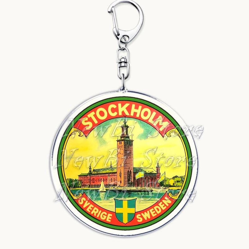 US Travel Keychain