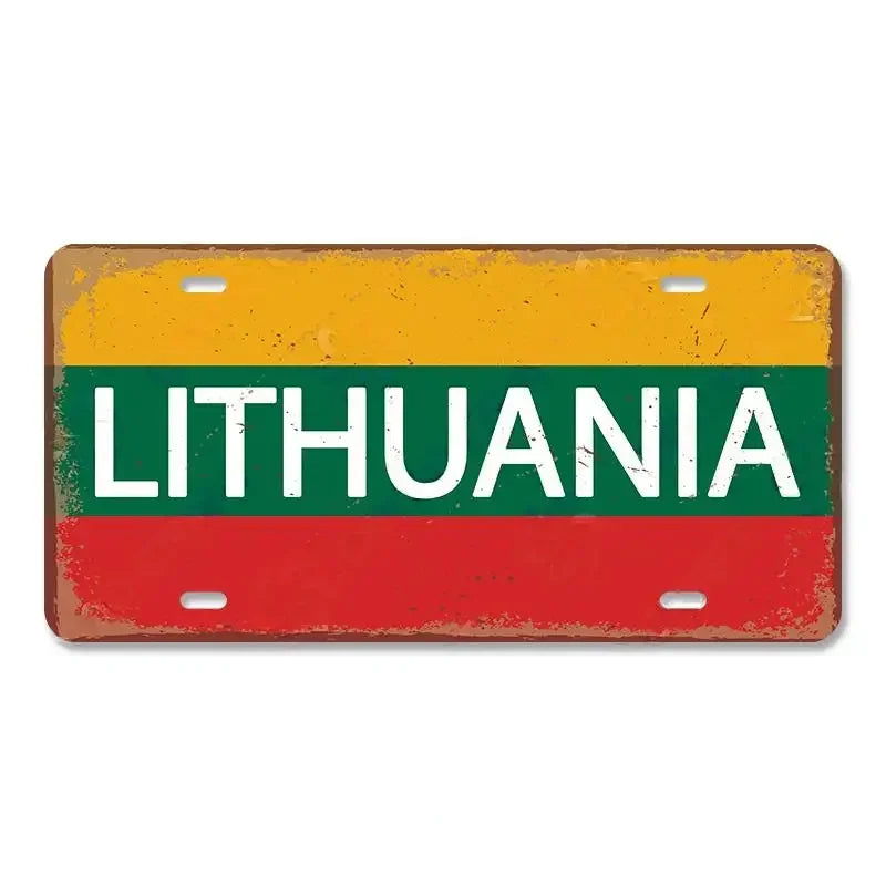 Myanmar Flag Aluminum Sign – Vintage Wall Decor