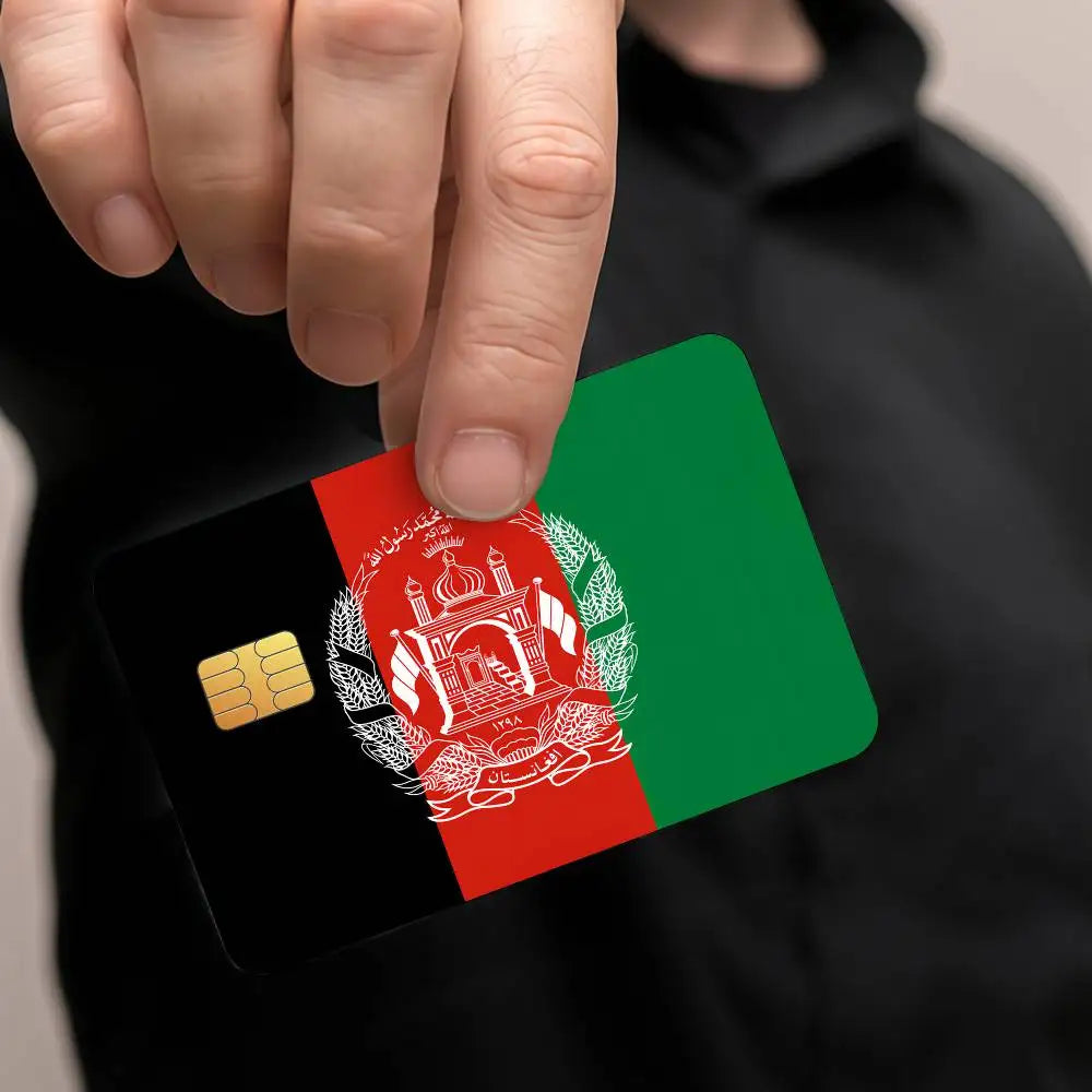 Afghanistan Waterproof Anti-Scratch Card Skin Stickers