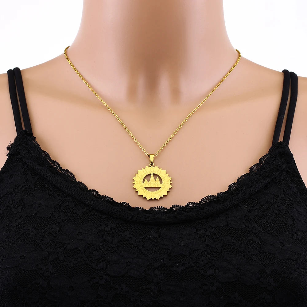 Stainless Steel Yazidi Lalish Peacock Necklace