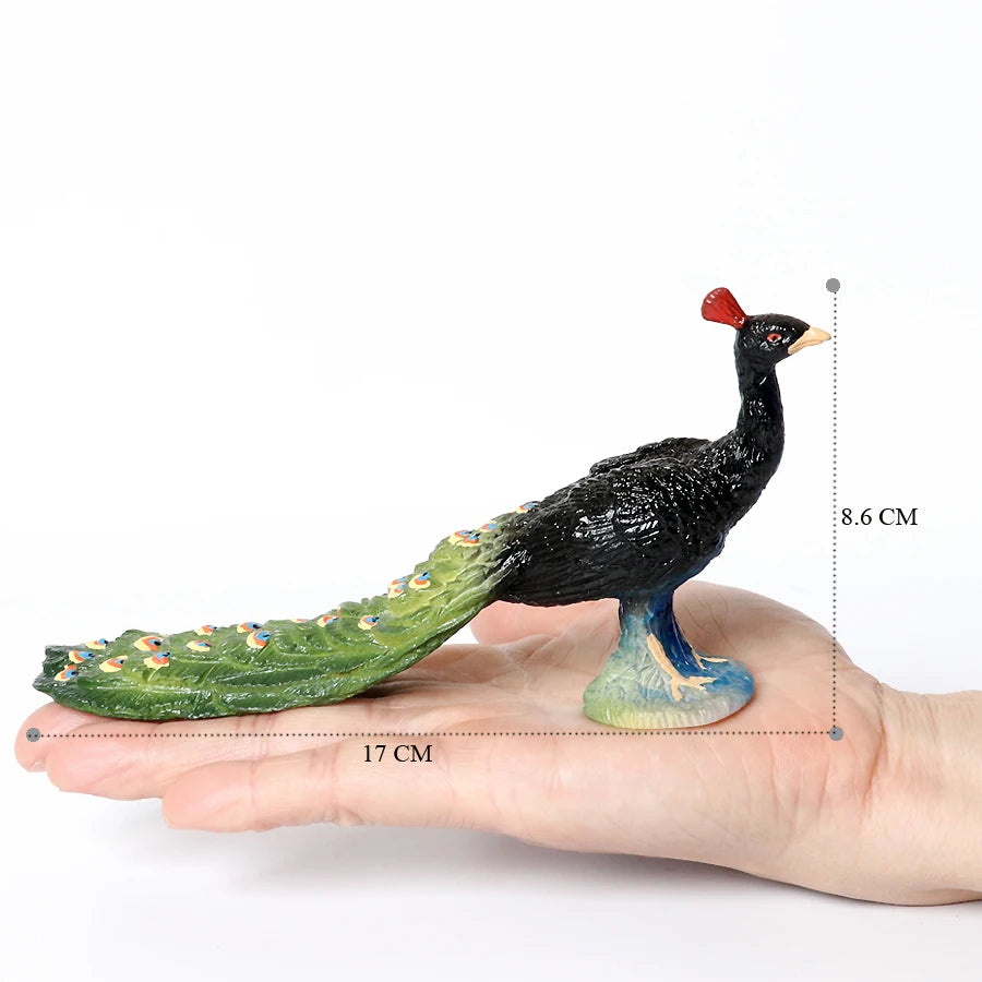 Plastic Farm Life Peacock Toy Figure