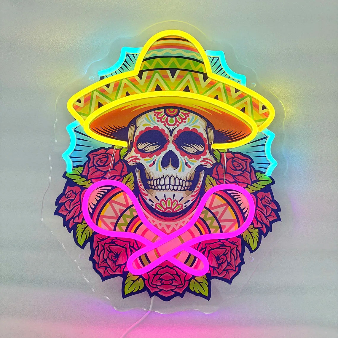 Mex Skull Neon