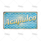 Artisian MEXICO License Plate