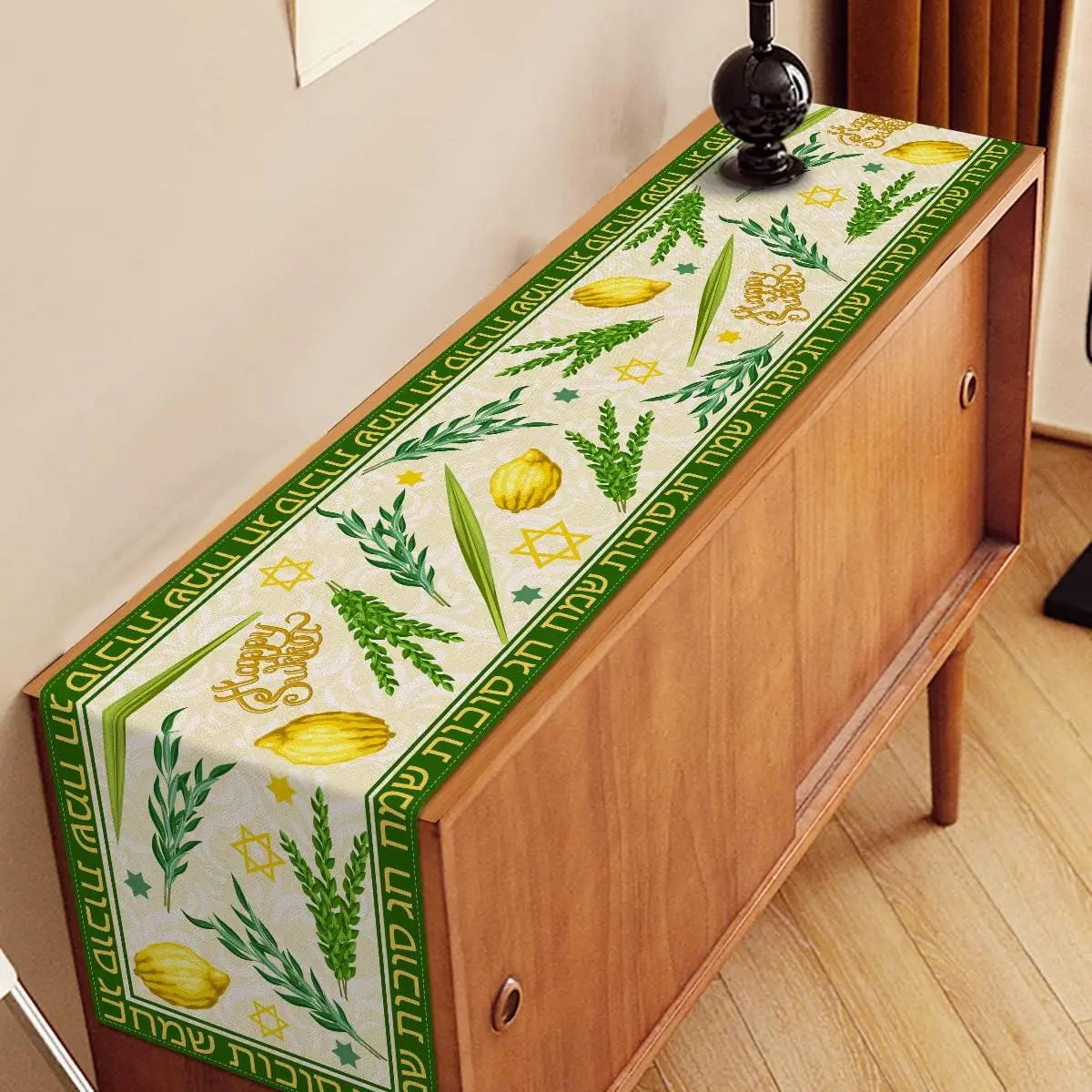 Happy Sukkot Linen Table Jewish Festival Party Decor