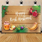 Happy Purim Rosh Hashanah Theme Backdrop Jewish New Year Party