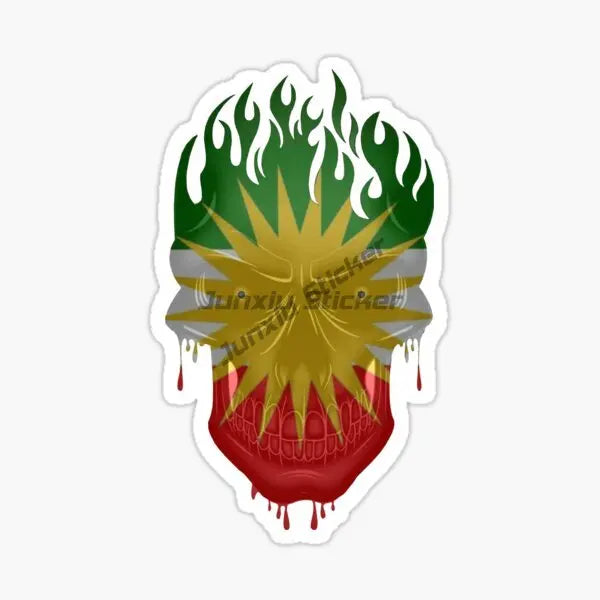 Kurdistan Map National Flag and Emblem Sticker